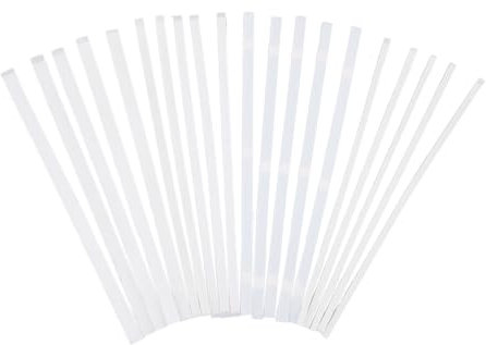 SUPERFINDINGS 4 Sizes 20PCS Glue Strips with Mesh Backing Hot Melt Book Binding Tape for School Library Office Home Supplies