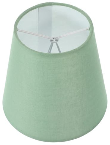 Lurrose Abat-Jour En Forme De Tonneau En Tissu À Clipser Pour La Maison, La Chambre À Coucher, Le Salon - Vert