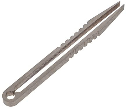 jojofuny 1stück Mini Titanlegierung Pinzette Tragbare Camping-utensilien Rostfrei Und Flexibel Für Präzise Anwendungen Im Freien Für Modellbau Und Experimente