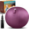 Walenci Silla Globo Trabajo y Relax Silla de Oficina Ergonómica, Silla Globo, Confort Teletravail y Gaming, Ideal Oficina Sit-Stand Funda Textil Premium (Violeta, 75)