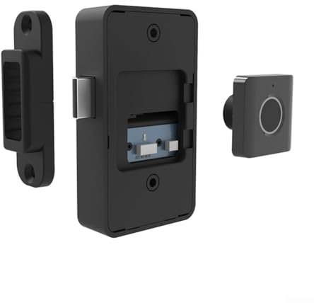 Fingerabdruck-Schubladenschloss, intelligentes Schrankschloss, biometrisches Möbelschloss, schlüssellos, automatisches Schloss für Möbel (10 Fingerabdrücke)
