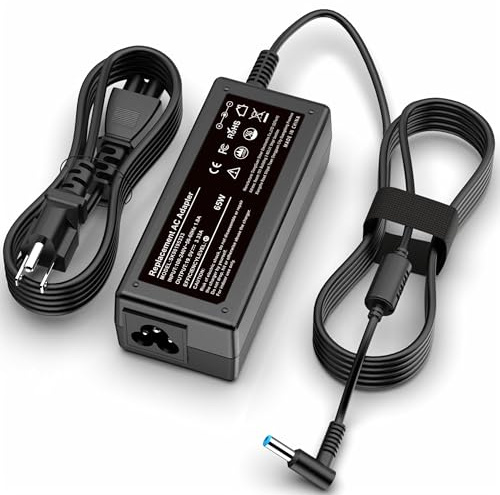 PIOEVTKA Replacement for HP Laptop Charger 65W 45W Computer Charger Smart Blue Tip Power Adapter