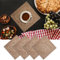 Craft Trade 4er-Set Handgewebt Geflochten Natür Jute Tischset Reversibel Rechteck Tisch Tischmatte Set Rustikal Vintage Jute-Tischsets für Dekor Küche und Esstisch- 33X33 cm