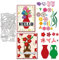 BENECREAT Vasen Blumen Schneideisen, Rosen, Tulpen, Lilien Blumen Kohlenstoffstahl Prägewerkzeug stanzt Metallschablonen für DIY Scrapbooking, Grußkarte, dekorative Prägung