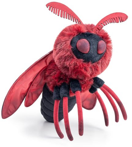 Tiny Heart Seidenspinner-Baby-Plüschtier Kinder, Rot Seidenspinner,11.8in Simulation eines süßen Seidenspinner-Baby Plüschtiers,weiches Stofftierkissen für Weihnachts und Halloween-Dekorationen