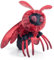 Tiny Heart Seidenspinner-Baby-Plüschtier Kinder, Rot Seidenspinner,11.8in Simulation eines süßen Seidenspinner-Baby Plüschtiers,weiches Stofftierkissen für Weihnachts und Halloween-Dekorationen
