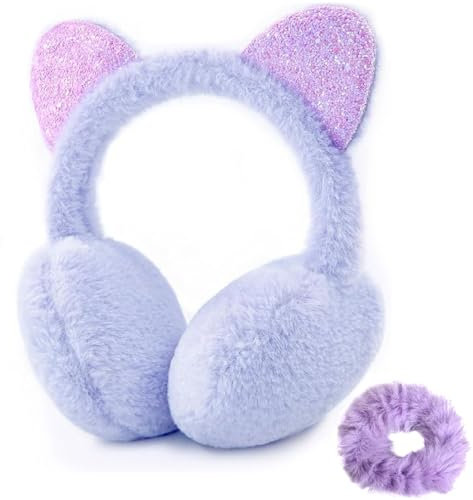Kiuiom Chaud Couvre-Oreilles, Couvre Oreilles pour Femme, Cache Oreilles, Protege Oreille Hiver Peluche Cache Oreille Anti Froid Oreilles Earmuffs Accessoires d'Hiver pour Activités de Plein Air