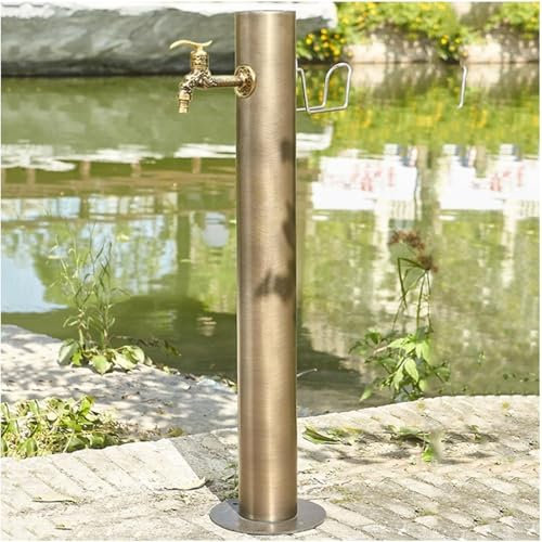 XCSCUK Colonne d'eau de Jardin, Robinet d'eau antigel extérieur, Distributeur d'eau de colonnes de Robinet d'eau à Montage au Sol, pour l'irrigation