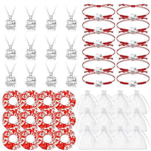 Accessori di Gioielli da Cheerleader,Braccialetti da Cheerleader Alla Moda da 12 Pezzi,Accessori per Capelli da Cheerleader per Ragazze,Braccialetto da Cheerleader,Set di Braccialetti Regolabili