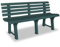 XGWKCNV Outdoor-Sitzgelegenheit, Outdoor-Bänke, Gartenbank, 145,5 cm, Kunststoff, Grün