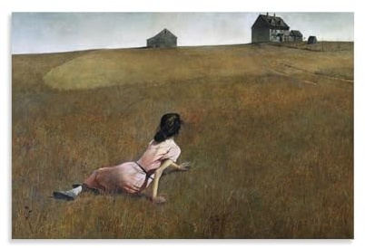 Christina's World Andrew-Wyeth Poster, Kunstwerke, Leinwandposter, Wandkunstdrucke, moderne Dekoration, 30 x 45 cm