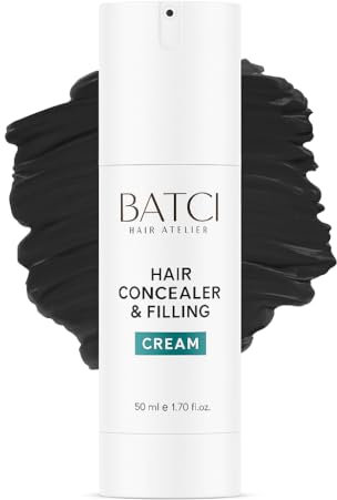 BATCI Hair Concealer Cream - Sofortige Abdeckung von kahlen Stellen & Ansatz-Ausbesserung - Wasserdichter, natürlich aussehender Kopfhaut-Concealer für dünner werdendes Haar - langanhaltend