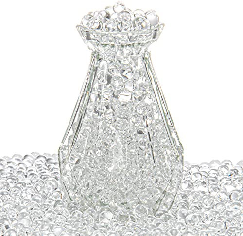 ZTML MS 15.000 Stück klare Wassergel-Gelee-Perlen, Wasserperlen, Vasenfüller für Tafelaufsätze, ungiftige Wasserperlen für erdloses Pflanzen, Blumenarrangement, Vasenfüller (transparent)