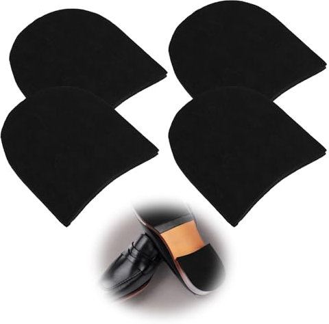 2Paar Schuhabsatzpolster,Schuhsohle,Schuhsohle Kleben,Antirutsch Schuhe,Reparatur-Gummiabsätze mit Anti-Rutsch-Kissen und Schutz,Ersatzset inklusive Nägeln,Schleifpapier und selbstklebenden Aufklebern