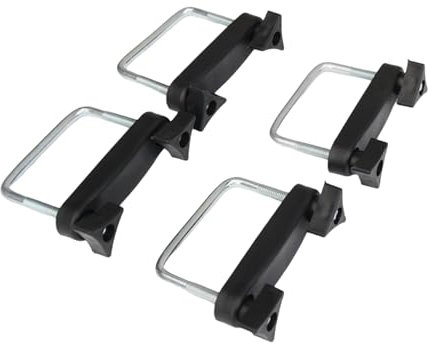 QOKLIYUI 4 Stück Auto Dach Montageträger, einfache Installation, Dachbox, U Bolzen, vielseitige und breite Kompatibilität, Dachträger Werkzeug Clips, 4 Stück 8 cm