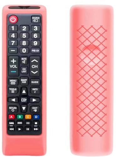 Glowing Remote Cover Replacement for Samsung TV Remote, Universal Silicone Sleeve Skin with Lanyard, Glow in the Dark