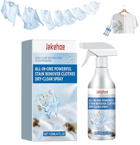 Laundry Stain Remover， Powerful Stain Removing Laundry Dry Cleaning Spray 120ml suitable for various materials (1)