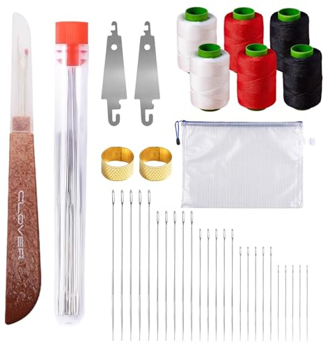 37-teiliges Nähnadeln Set aus Edelstahl,Nähset Reise mit Nähzubehör | Sewing Tool Set,Big Eye Stahl-Nähnadel,ragbares Nähzubehör,für Anfänger Erwachsene Verwandte und Freunde Zuhause