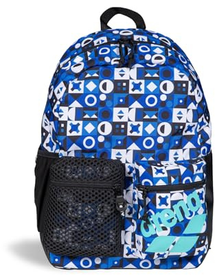 ARENA Rucksack Tasche Team Backpack 30 l One Go Blau Weiß