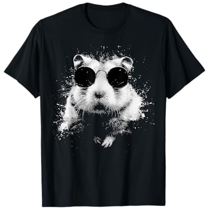 Cooler Hamster mit Sonnenbrille Splash Art T-Shirt