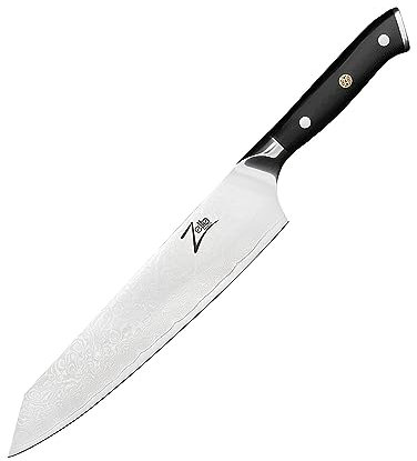 Zelite Cuchillo Cocina Profesional Kiritsuke, Cuchillo de Chef de Acero Inoxidable para Cocinar, Diseño Japonés Dimensiones 22,8 cm para Casa y Restaurantes, Cuchillos Cocina Profesionales