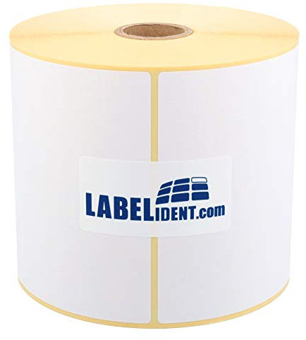 Labelident Versandetiketten DHL - 103 x 199 mm - 500 BPA-freie Thermo Versand Etiketten Eco auf 2 Rolle(n), 1 Zoll Kern, Thermodirekt permanent, Trägerperfo.