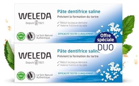 WELEDA - Weleda-Duo paste Saline 2 x 75ml Zahnpasta - 538078BC50C46