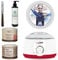 Anyskin Wachs-Set mit professionellem Wachserhitzer, 2 fettlöslichen Wachsen Rica 400 ml, Rosa und Argan, Anyskin Afterwax Öl 100 ml, Spatel aus Stahl und Rolle zur Haarentfernung in TNT Roial
