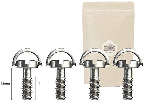 X4 Vis Longue 1/4 Trépied Accessoire au Pas Kodak Standard 1/4 Assistant Camera Screw 14/-20 Iso 1222:2010 Photography Tripod ADAPTOUT Marque Francaise