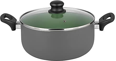 Michelino Topf mit Glasdeckel Lara Grün Topf mit Deckel Kochtopf 20 cm