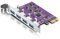 PCIe to (4) USB 3.0 Expansion Card, PCIe USB Add in Card 5Gbps, Internal USB3.0 Hub Converter for Desktop PC Host Card, Support Windows 10/8/7/XP, Linux