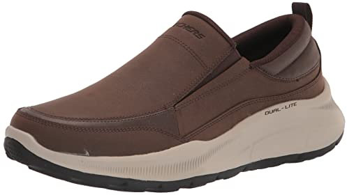 Skechers Ecualizador 5.0, 232517 Choc Hombre, Ribete de Cuero Nobuck marrón Chocolate, 45 EU