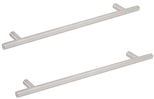 2 Stück Handtuchhalter HOUSTON Stangen-Ø 19 mm Länge 500 mm Bohrlochabstand 385 mm Edelstahl gebürstet für Wandmontage Handtuchstange leichte Handtuchreling ideal auch für Caravan von SOTECH