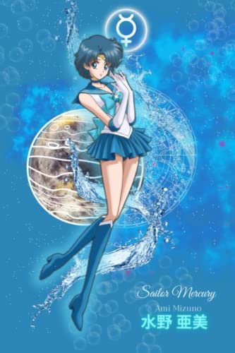 Sailor Mercury inspired Notebook / Journal : Composition Notebook: 121 Lined Pages 6 x 9 Notebook Writing Journal Diary Notepad
