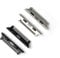 Vintage Time Watches | 24mm Watch Adapter Pair Silver & Black Connector kit for 42 / 44mm Apple Smart Watch | 2 Pack