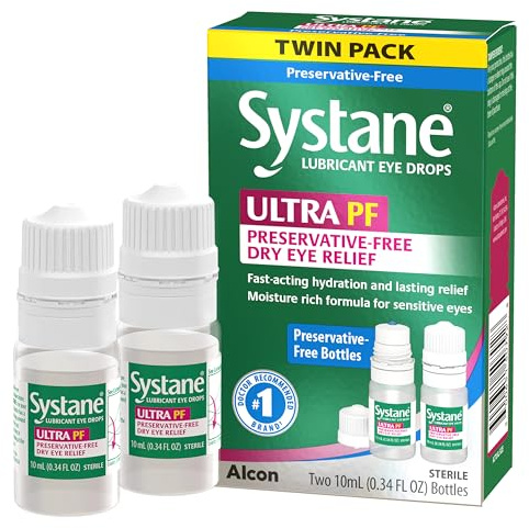 Systane Ultra Multi-Dose Preservative-Free Eye Drops Twin Pack (2x10ml)