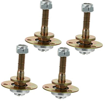 Yardwe 4 stücke Schaukelstuhl Lager Möbel Schrauben Gaming Stuhl Zubehör Rocker Glider Verbindungsstück für Schaukelstuhl Esszimmer Stuhl Schrauben Glider Rocker Teile Schaukelstuhl Teil