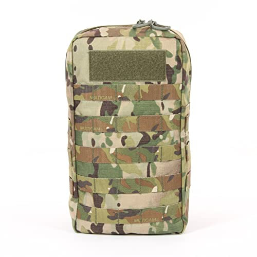 Zentauron Kampftasche 8L MOLLE Tactical Pouch – Robuste Cordura Tasche für Outdoor, Militär & Rucksack Zubehör – Zusätzlicher Stauraum, wasserfest, mit Patchfläche & Doppel-Reißverschluss