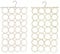 Bohue 2Pcs Bird Swings Stand Parrot Hanging Climbing Net 28 Laps of Climbing Net Bird Toys Cotton Rope Hammock Ladder Circle Swing Frame