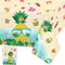 Hawaii Tischdecke Ananas Tischdecken Tropisches Luau Plastik Tischtuch Rechteckige Wasserdicht Flamingos Motiv Kinder Geburtstag Sommer Strand Party Dekoration, 137 x 274cm, 2 Stück