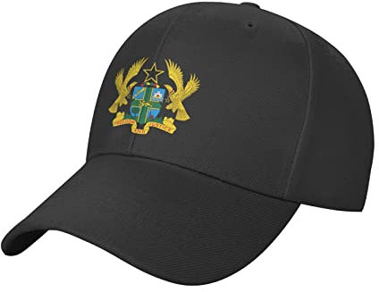 177 Baseball Cap Wappen Von Ghana Baseballmütze Mode Golf Caps Verstellbare Baseballkappe Für Outdoor Reisen Running