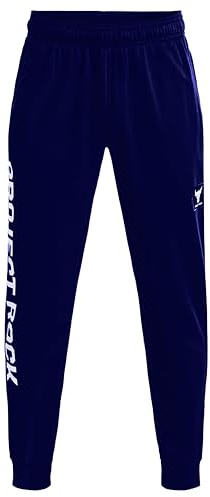 Under Armour Project Rock - Pantalones deportivos de rizo para hombre, Midnight Navy 410, Medium