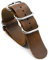 ROWCES Vintage Leder Nato Uhrenarmband 18mm 20mm 22mm 24mm Uhrenarmband für Herrenuhrenzubehör, Kaffee, 18mm