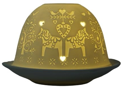 CBK-MS Dome Light nordisches Pferd Teelicht Windlicht Teelicht Halter