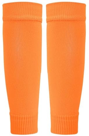 Wzxhew # Football Leg Sleeves Calf Compression Sleeve For Youth Adult Soccer Grip Socks For Men Boys (Orange, A)