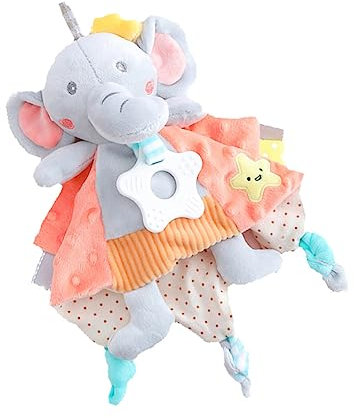 Toyvian Elefanten Schutz Neugeborene Decken Babyhandtücher Kinderzimmer Charakterdecke Speicheltuch Für Babys -waschlappen Plüsch Rosa Hochelastischer Daunenkern Aus Baumwolle