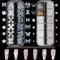 Nail Art Rhinestones and Pearls,2 Boxes Butterfly Bowknot Flower Nail Charms,Aurora Bear 3D Nail Art Decorations for Manicure Design DIY Crafting Party Daily Wedding