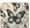 Alfombrilla de secado de platos con estampado de mariposas de 46 x 61 cm para encimera de cocina, tapete escurridor de platos de microfibra absorbente
