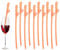 10 Pcs Skin Color Party Straws, Hen Party Naughty Straw, Penis Straws, Silicone Reusable Straws for Parties, Girls Cocktail Night Novelty Party Accessories for Bar Bachelorette Party Birthday Wedding