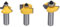 Premium Shaker Door Router Bit Set Durable Rustproof 45 Steel Anti Kickback Design Router Bits 1/2 Shank for Woodworking Crafting